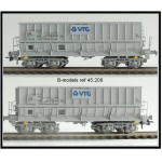 B-Models 45208 Set A 2x Erzwagen grau VTG NMBS Ep.V-VI