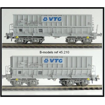 B-Models 45210 Set A 2x Erzwagen grau VTG italienisches Logo NMBS Ep.V-VI