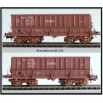 B-Models 45224 Set A 2x Erzwagen braun USINOR SNCF Ep.V