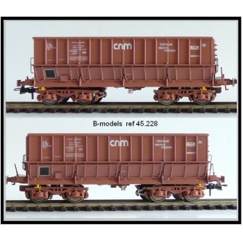B-Models 45228 Set A 2x Erzwagen braun CNM SNCF Ep.V
