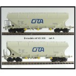 B-Models 45308 Set A 2x Silowagen Getreide beige CITA NMBS Ep. V-VI