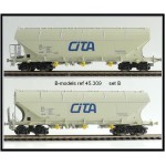 B-Models 45309 Set B 2x Silowagen Getreide beige CITA NMBS Ep. V-VI