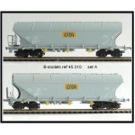 B-Models 45310 Set A 2x Silowagen Getreide grau CITA NMBS Ep. V-VI