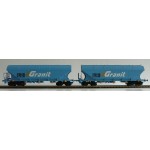 B-Models 45334 Set A 2x Silowagen Getreide blau GRANIT SNCF Ep. V-VI