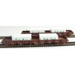 B-Models 45407 Set B 2x 4achs. Rungenwagen Res braun Bauholz verpackt NMBS Ep.V-VI