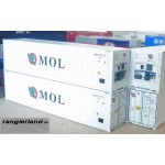 C-RAIL 40ft Kühlcontainer Container Reefer MOL Mitsui O.S.K. Lines H0