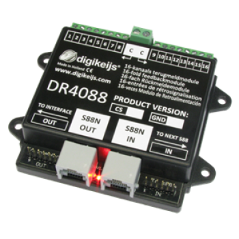 DIGIKEIJS DR4088-OPTO 16-Kanal Rückmeldemodul S88N 3-RAIL für H-Bridge-System