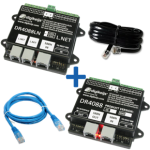 DIGIKEIJS DR4088LN-2R_BOX Rückmeldemodul Starter-Kit Set L.NET S88 + Kabel für 32 Anschlüsse 2-Rail DC