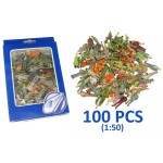 DIGIKEIJS DR60130-0 100 bemalte Figuren 0 (1:150) STEHEND