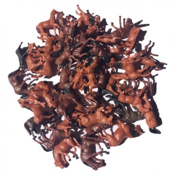 DIGIKEIJS DR60150-H0 Set von 50 Pferde H0 bemalt