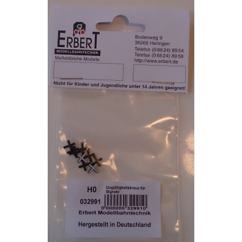 Erbert 032991 - Ungültigkeitskreuz H0 10 Stück