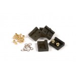 Massoth 8102020 Isolierschienenverbinder Spur G, 19mm, schwarzer GFK, 10 Stück für Messinggleis
