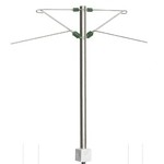 Sommerfeldt 116 H-Profil-Mittelmast 68mm, Gleisabstand Mä-Fl-Tr