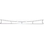 Sommerfeldt 148 H0m / H0 Fahrdraht 375 mm (für 15° Weichenstrassen) 5 Stück