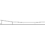 Sommerfeldt 149 H0m / H0 Fahrdraht 450 mm eine Seite offen 5 Stück