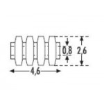 Sommerfeldt 405 Rillen-Isolator, grün (20 St. im Beutel)