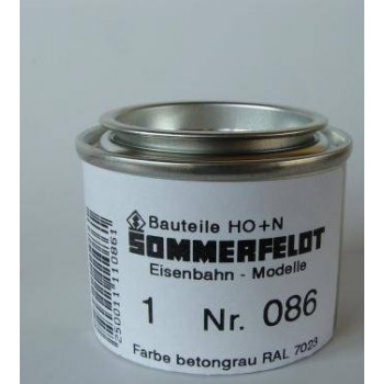 Sommerfeldt 086 Farbe betongrau RAL 7023 für Masten (ca.50g)