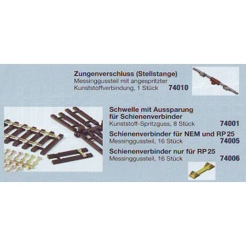 Weinert MeinGleis 74006 Schienenverb.Detail RP25  16St