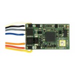 Zimo MX820V Zweifach-Weichen-Decoder  -  19 x 11 x 3,5 mm  -   0,8 A (Spitze 2,5 A) 