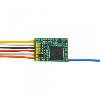 Zimo MX617N Miniatur Decoder - 13 x 9 x 2,6 mm -  0,8 A 6-pol Schnittstelle NEM651 auf Platine, keine Drähte     